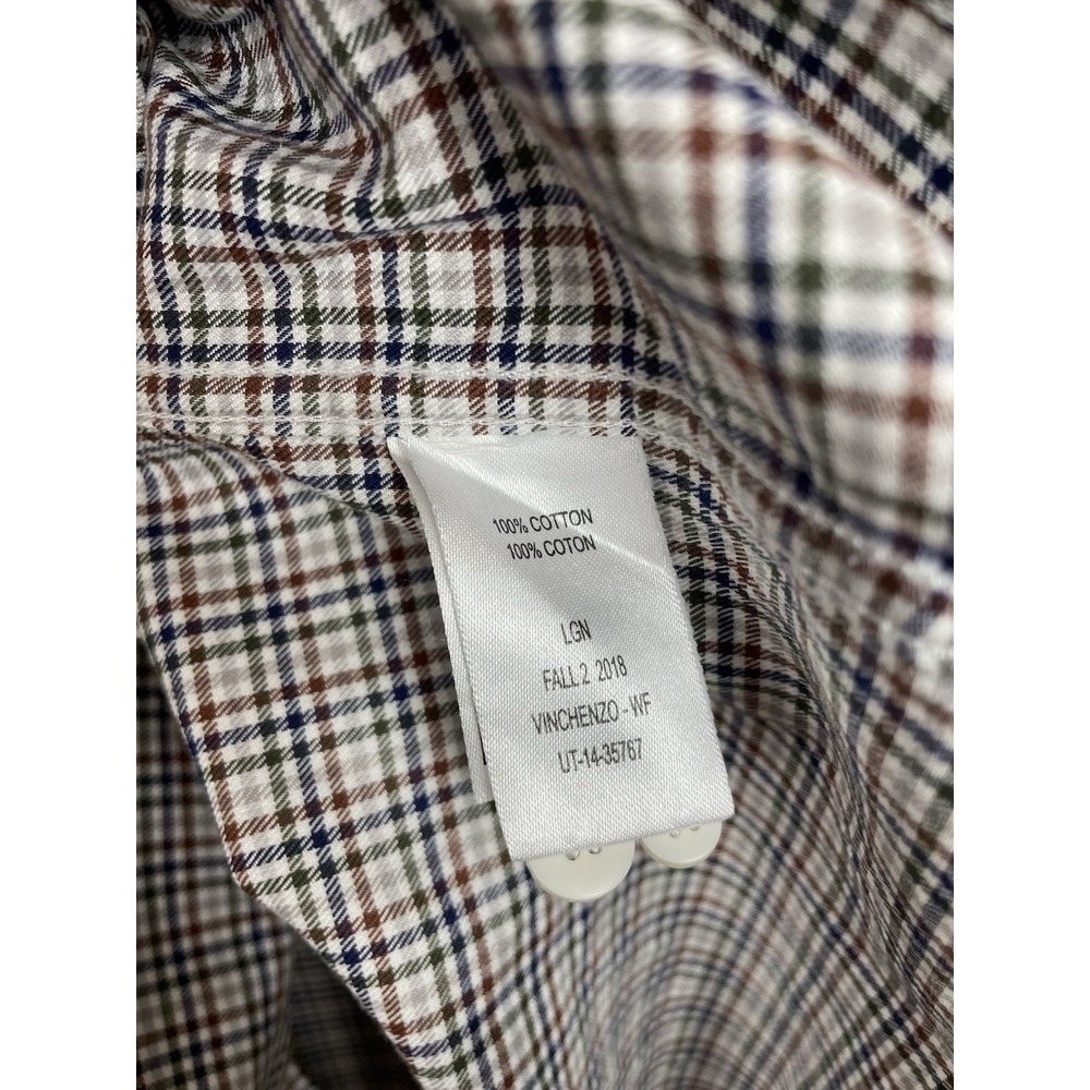 UNTUCKit Vinchenzo Wrinkle Free Shirt Men's 3XL Multi White Check Cotton Casual - Picture 5 of 8